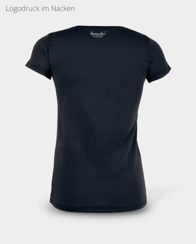 Kommabei Damen T-Shirt Nackendruck