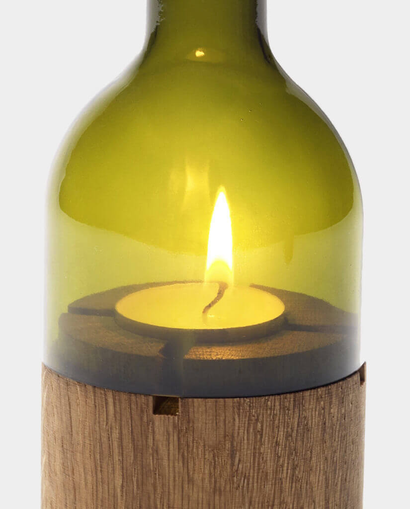 side by side WeinLicht Grünglas im Detail Kommabei Onlineshop