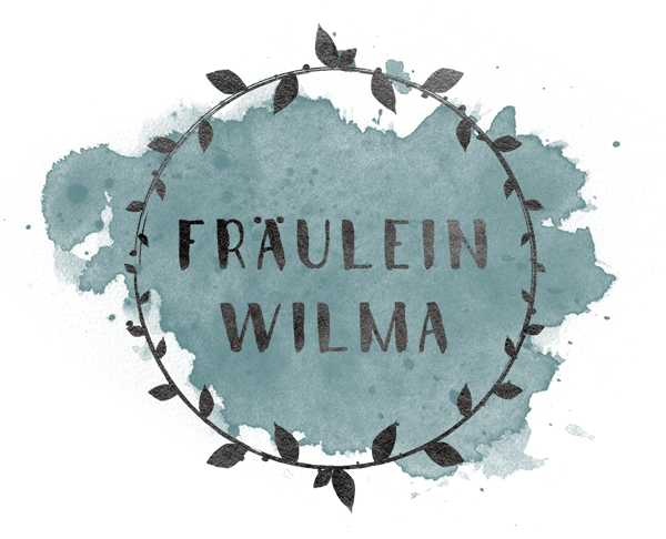 Fräulein Wilma Logo Wasserfarbe